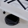 Hanah Home Helsinki Mesa de café Blanca con Ruedas